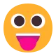 Face with Stuck-Out Tongue Flat