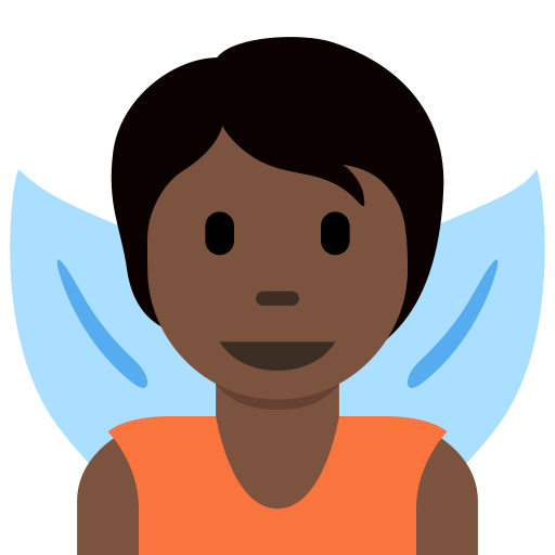 Fairy Dark Skin Tone Discord Emoji
