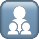 Family: Man, Girl, Girl Apple Emoji