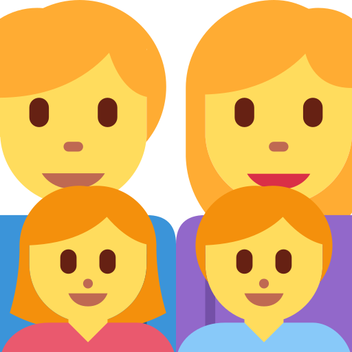 Family: Man, Woman, Girl, Boy