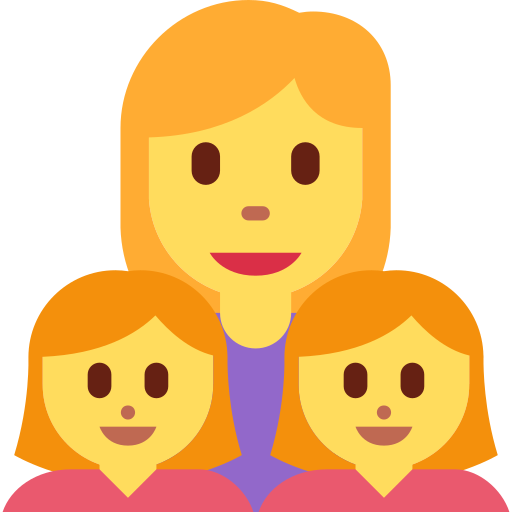 Family: Woman, Girl, Girl
