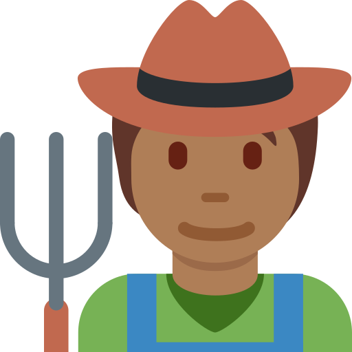 Farmer Medium Dark Skin Tone