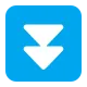 Black Down-Pointing Double Triangle Flat