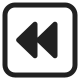 Black Left-Pointing Double Triangle High Contrast