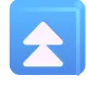 Black Up-Pointing Double Triangle Color