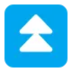 Black Up-Pointing Double Triangle Flat