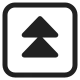 Black Up-Pointing Double Triangle High Contrast