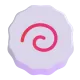 Fish Cake with Swirl Design Color