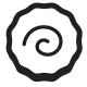 Fish Cake with Swirl Design High Contrast