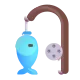 Fishing Pole and Fish Color