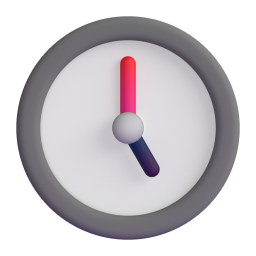 Clock Face Five O’Clock 3D