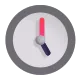 Clock Face Five O’Clock Color