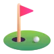 Flag in Hole Color