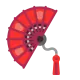 Folding Hand Fan Flat