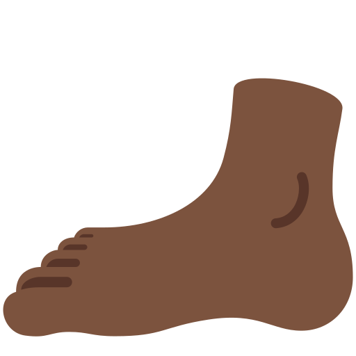 Foot Dark Skin Tone