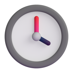 Clock Face Four O’Clock 3D