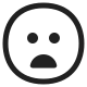 Frowning Face with Open Mouth High Contrast