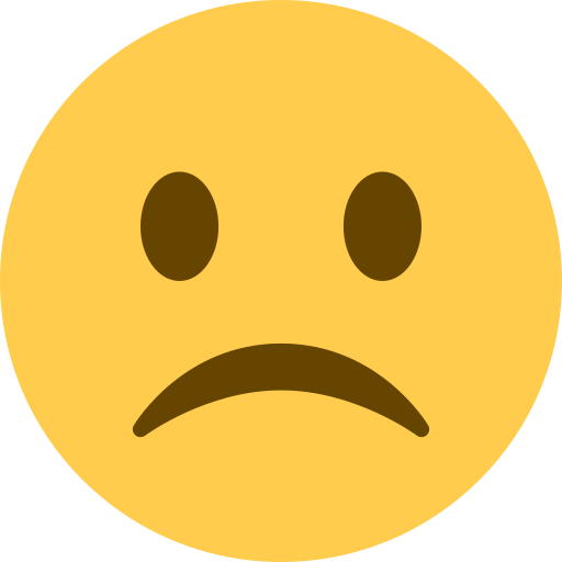 White Frowning Face