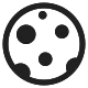 Full Moon Symbol High Contrast