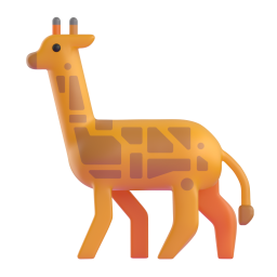 Giraffe Face 3D