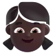 girl: dark skin tone Color