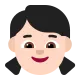 girl: medium-light skin tone Flat