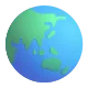 Earth Globe Asia-Australia Color