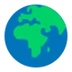 Earth Globe Europe-Africa Flat