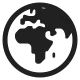 Earth Globe Europe-Africa High Contrast