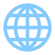 Globe with Meridians Flat