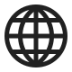 Globe with Meridians High Contrast