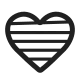 Grey Heart High Contrast