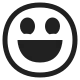 Smiling Face with Open Mouth High Contrast