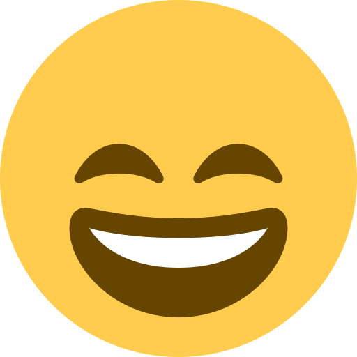 Smiling Face with Open Mouth and Smiling Eyes