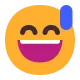 Smiling Face with Open Mouth and Cold Sweat Flat