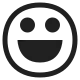 Grinning Face High Contrast