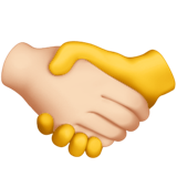 Handshake Light Skin Tone No Skin Tone