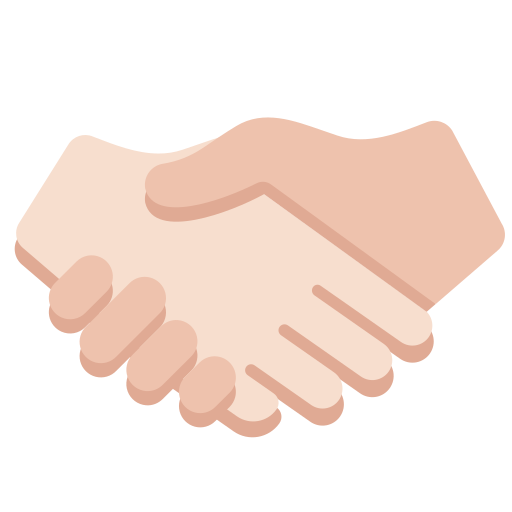 Handshake Light Skin Tone