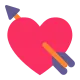 Heart with Arrow Flat