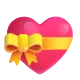 Heart with Ribbon Color