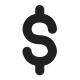 Heavy Dollar Sign High Contrast
