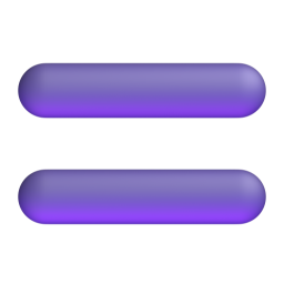 Heavy Equals Sign 3D