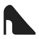 High-Heeled Shoe High Contrast