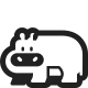 Hippopotamus High Contrast