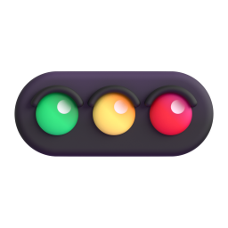 Horizontal Traffic Light 3D
