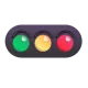 Horizontal Traffic Light Color
