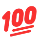 Hundred Points Symbol Flat