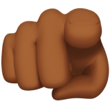 Index Pointing At The Viewer Medium Dark Skin Tone