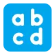 Input Symbol for Latin Small Letters Flat