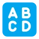 Input Symbol for Latin Capital Letters Flat